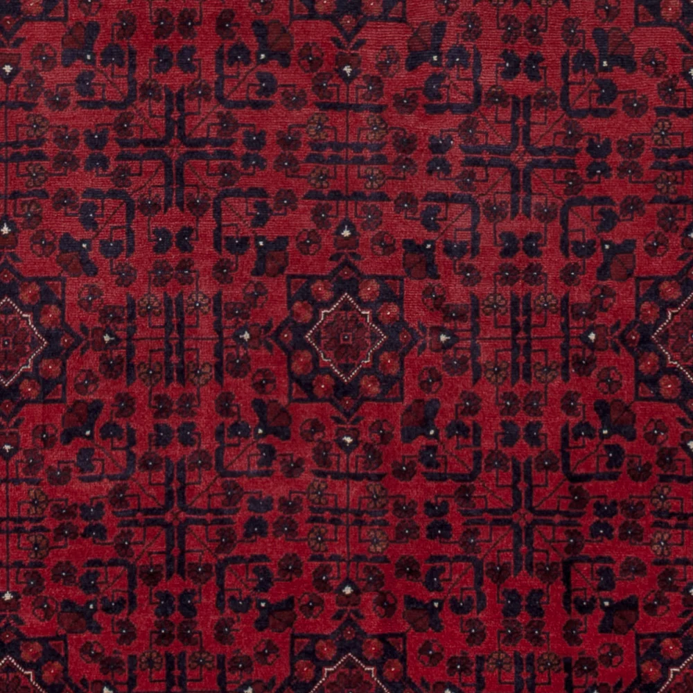 Afghansk teppe - Royal - 201 x 152 cm - rød