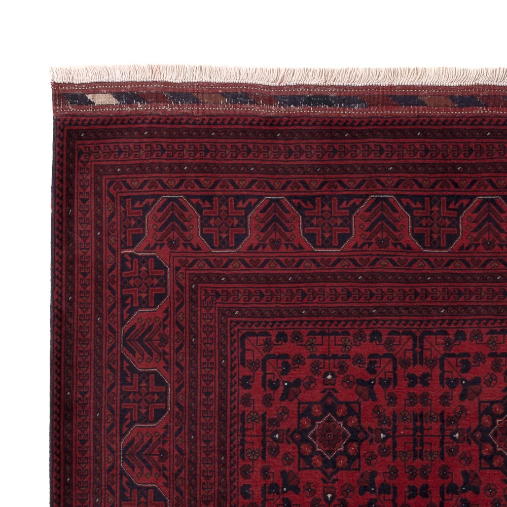Afghansk teppe - Royal - 201 x 152 cm - rød