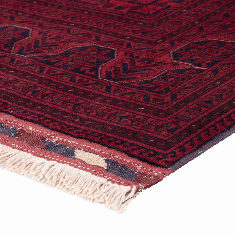 Afghansk teppe - Royal - 201 x 152 cm - rød