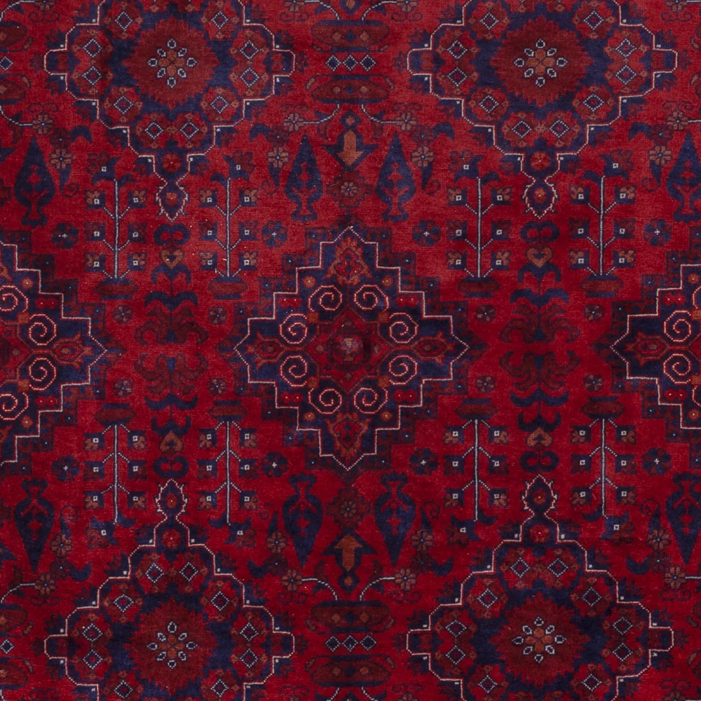 Afghansk teppe - Royal - 231 x 167 cm - rød