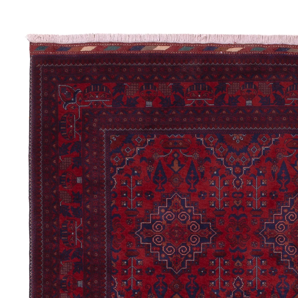 Afghansk teppe - Royal - 231 x 167 cm - rød