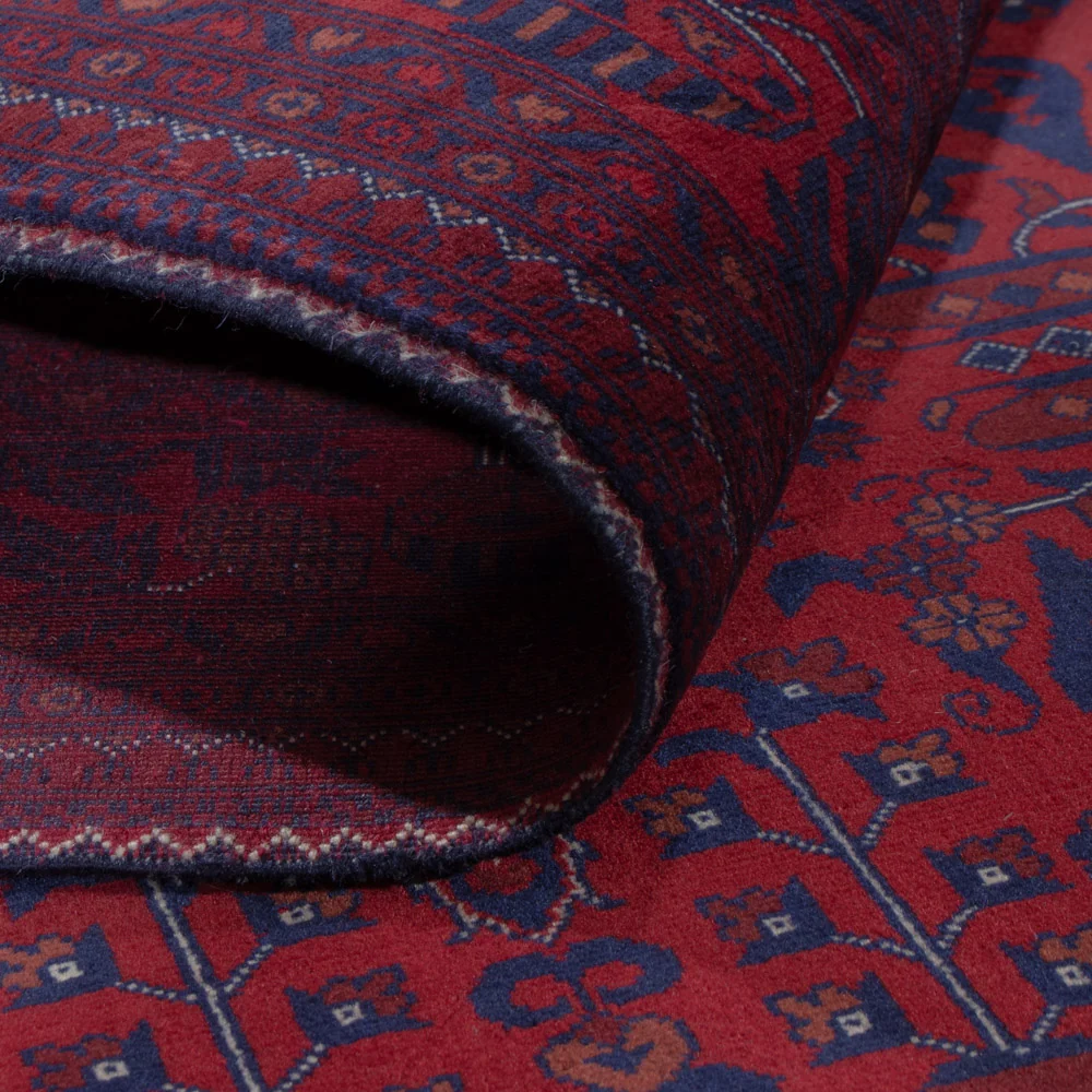 Afghansk teppe - Royal - 231 x 167 cm - rød