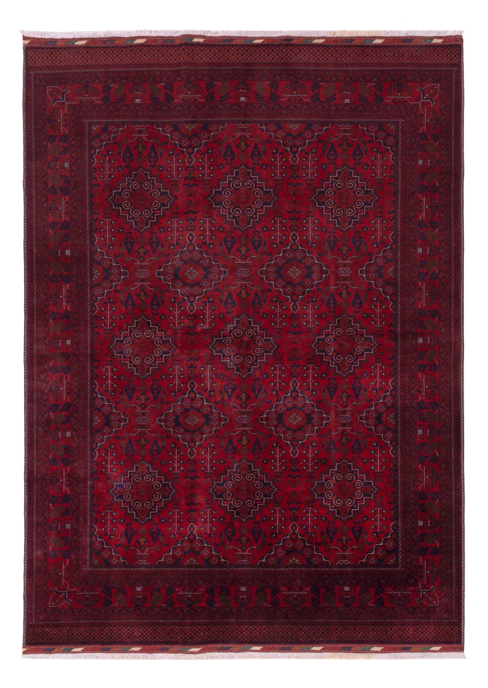 Afghansk teppe - Royal - 232 x 167 cm - rød