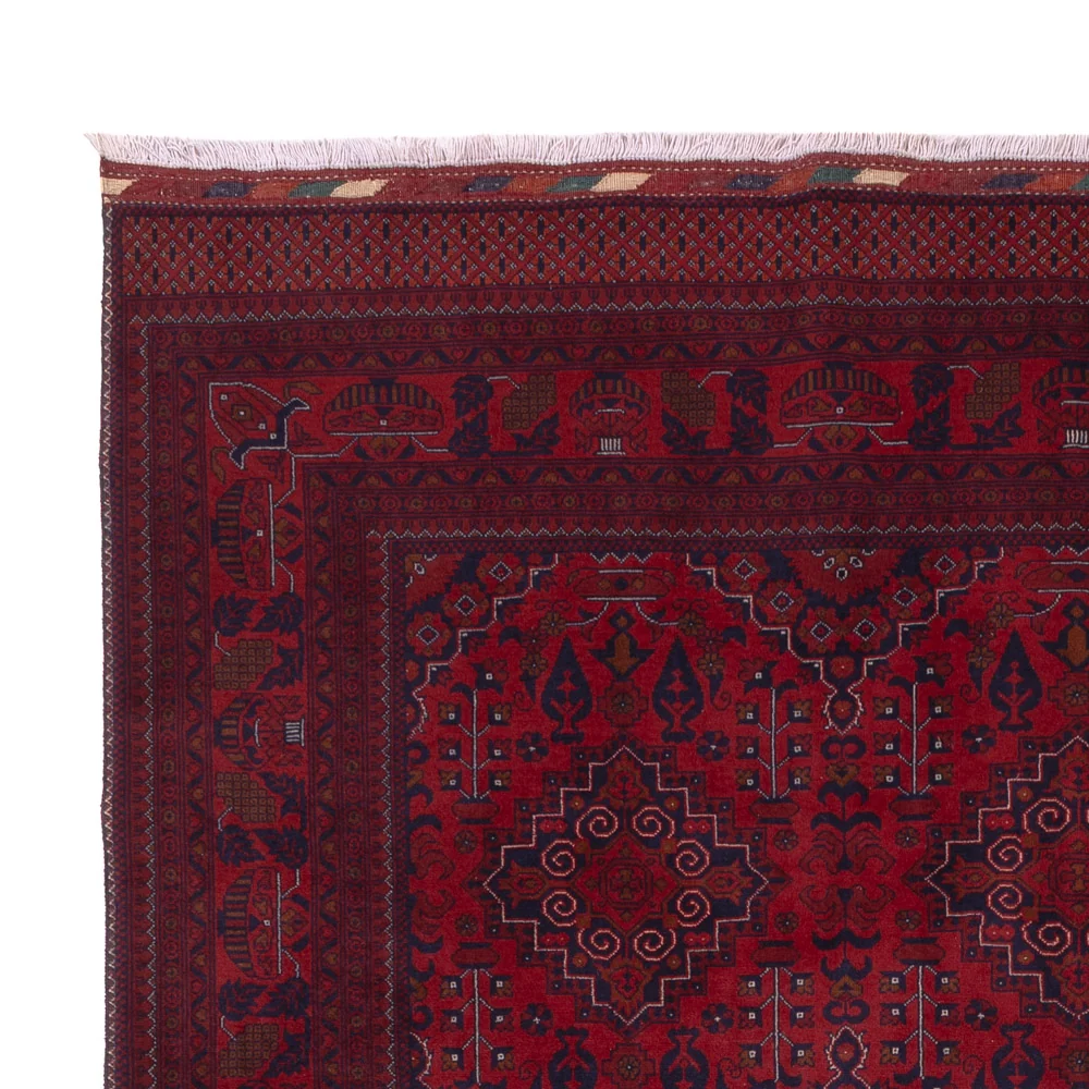 Afghansk teppe - Royal - 232 x 167 cm - rød