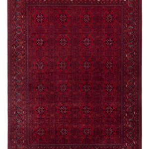Afghansk teppe - Royal - 234 x 171 cm - rød