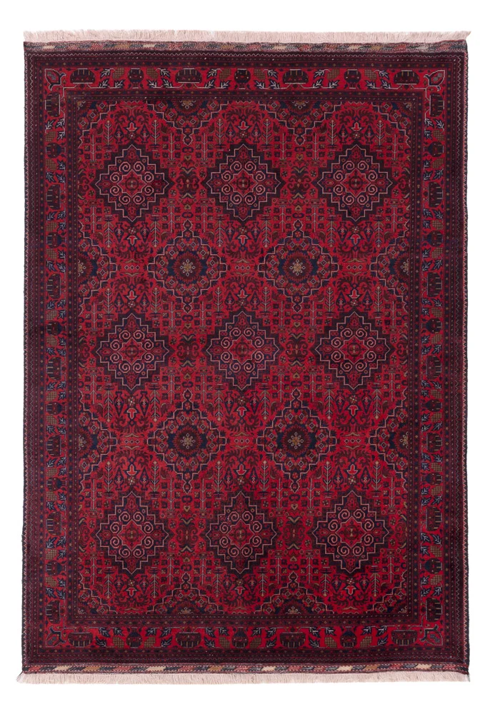 Afghansk teppe - Royal - 240 x 169 cm - rød