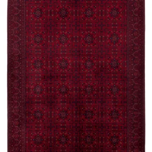 Afghansk teppe - Royal - 240 x 176 cm - rød