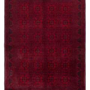 Afghansk teppe - Royal - 241 x 173 cm - rød