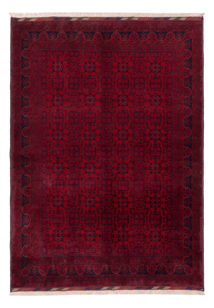 Afghansk teppe - Royal - 241 x 173 cm - rød