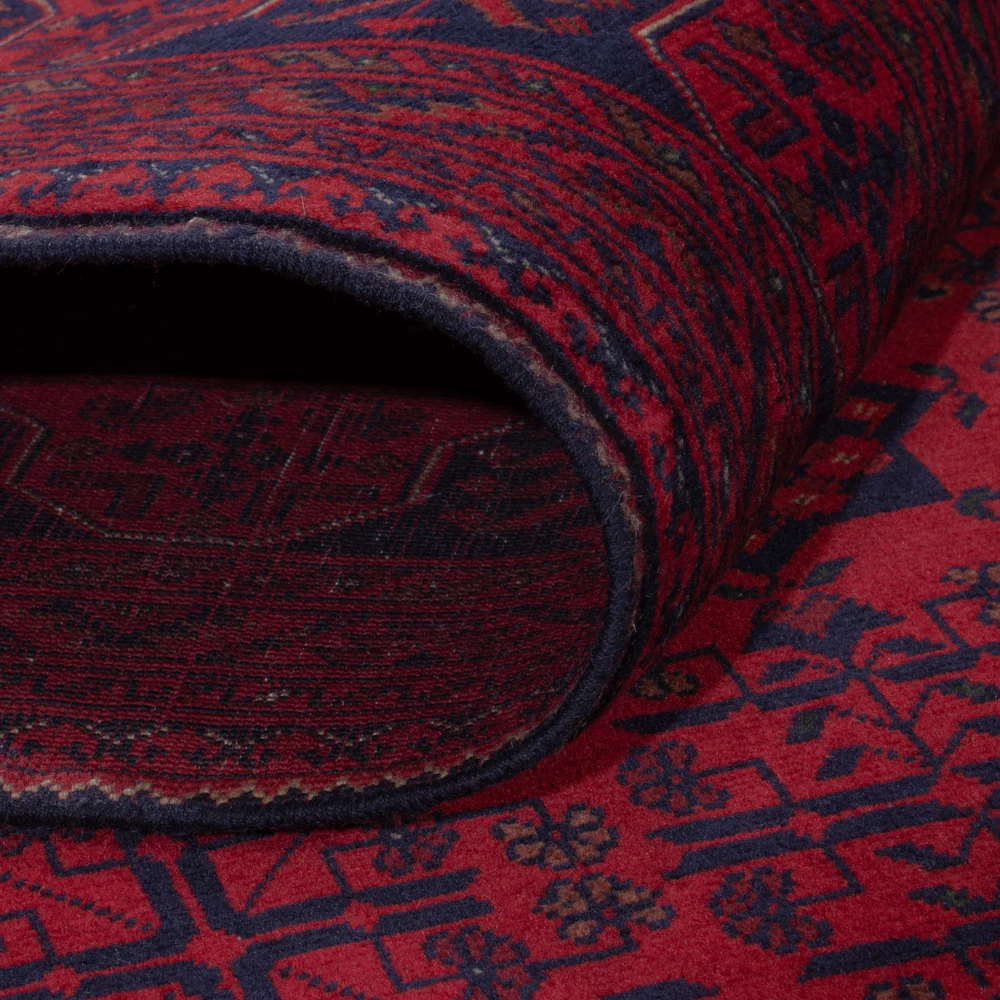 Afghansk teppe - Royal - 241 x 173 cm - rød