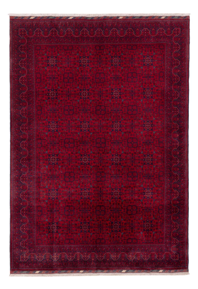 Afghansk teppe - Royal - 242 x 172 cm - rød