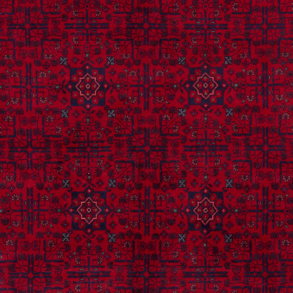 Afghansk teppe - Royal - 242 x 172 cm - rød