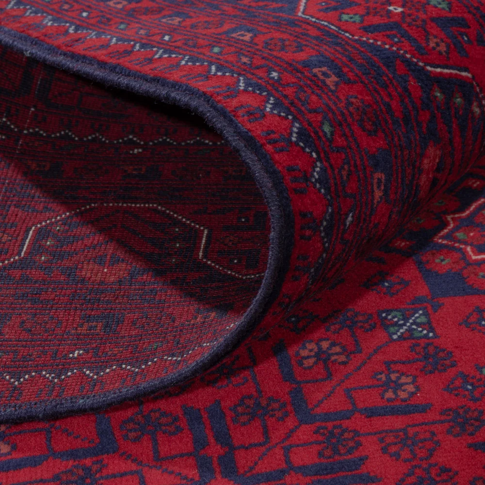 Afghansk teppe - Royal - 242 x 172 cm - rød