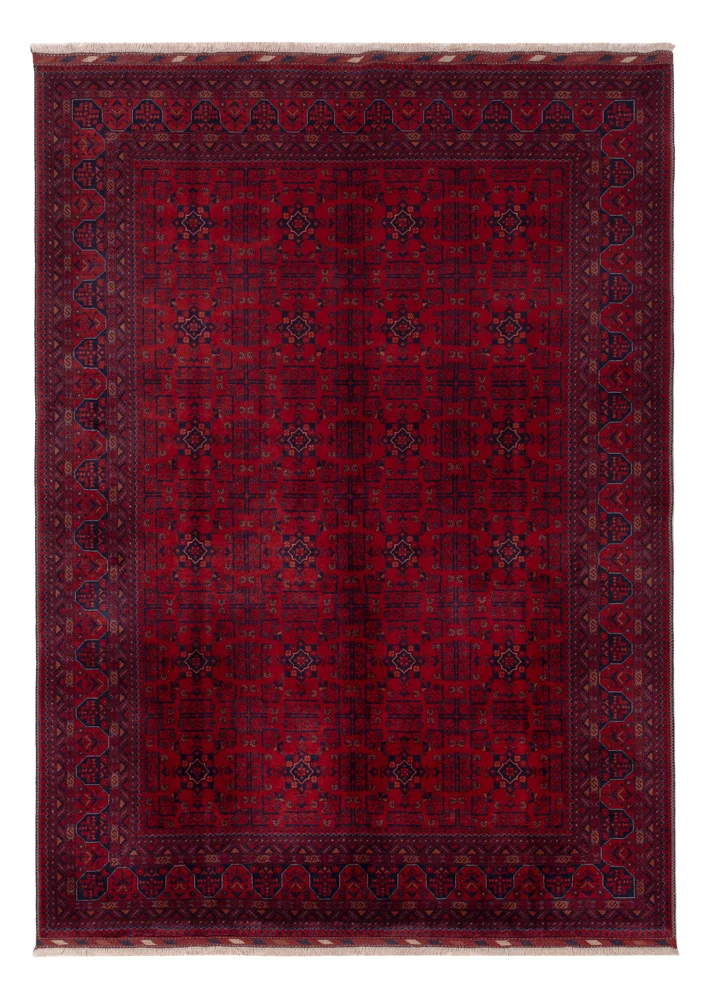 Afghansk teppe - Royal - 242 x 172 cm - rød