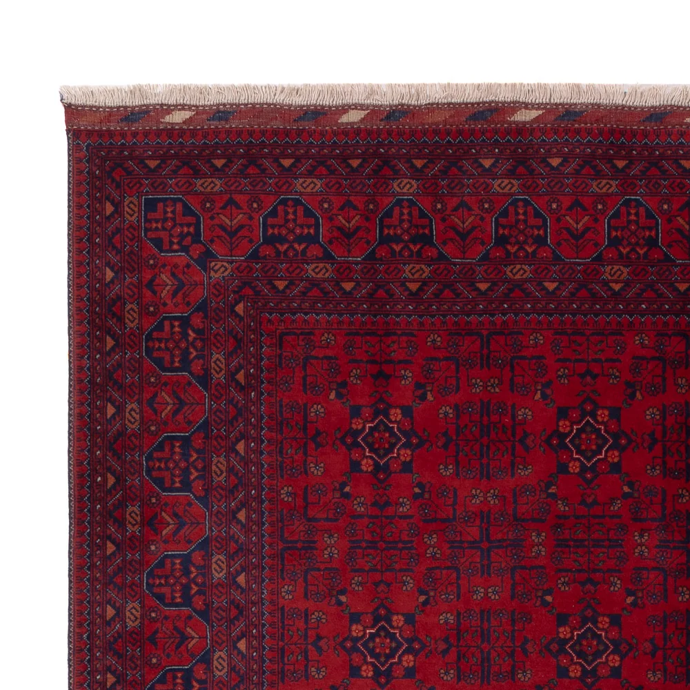 Afghansk teppe - Royal - 242 x 172 cm - rød