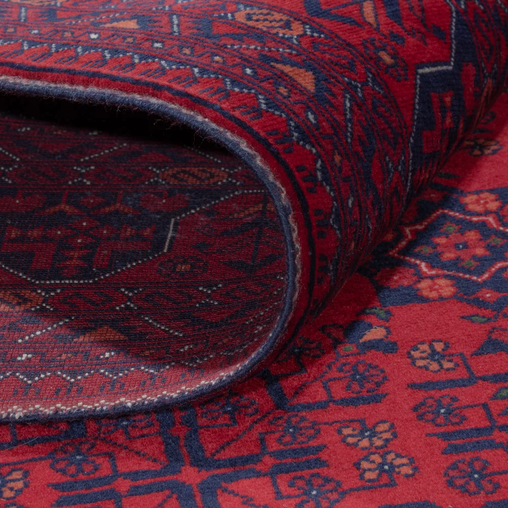 Afghansk teppe - Royal - 242 x 172 cm - rød