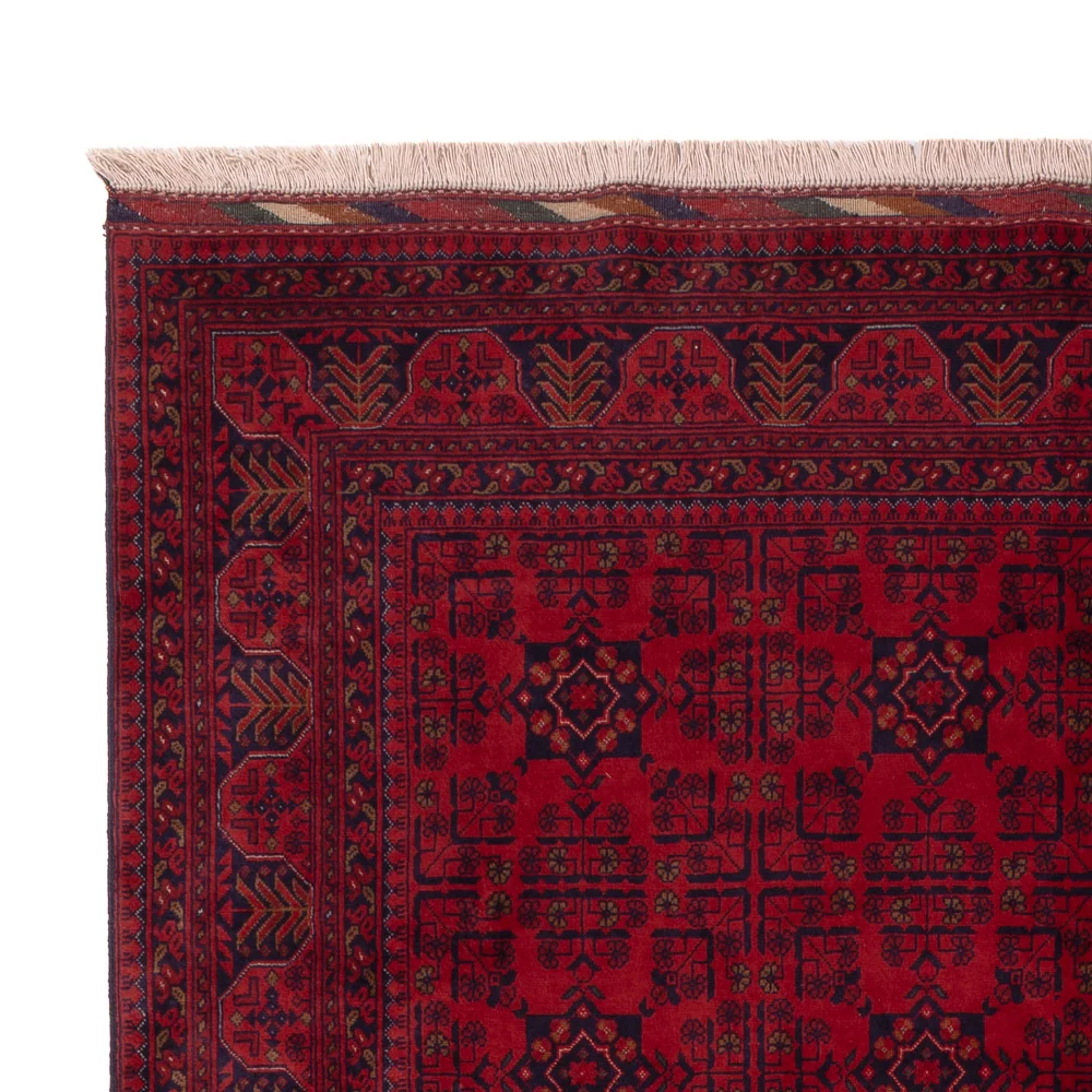 Afghansk teppe - Royal - 242 x 173 cm - rød