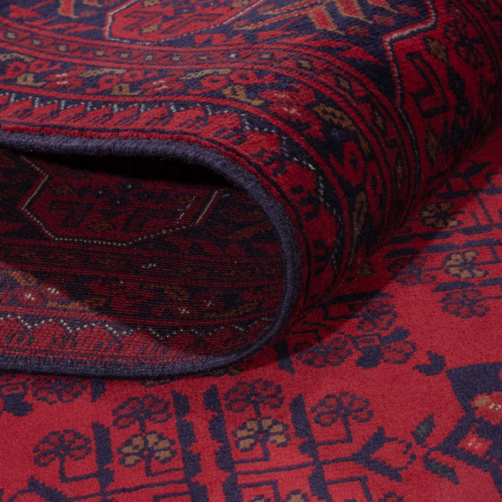 Afghansk teppe - Royal - 242 x 173 cm - rød