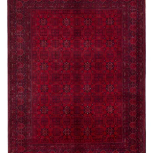 Afghansk teppe - Royal - 242 x 181 cm - rød