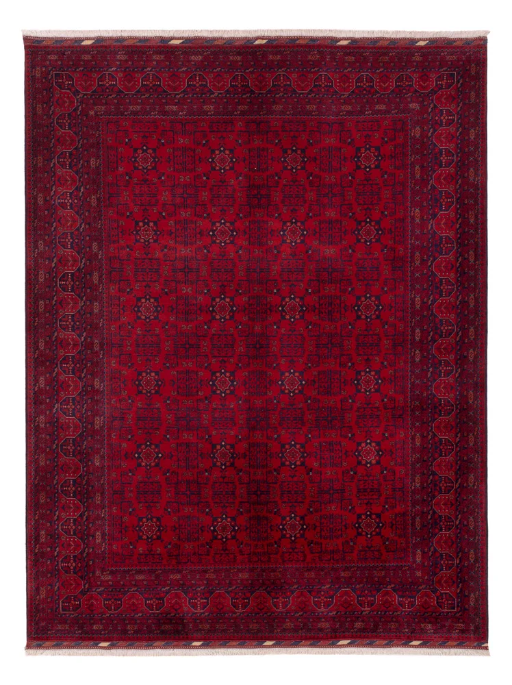 Afghansk teppe - Royal - 242 x 181 cm - rød
