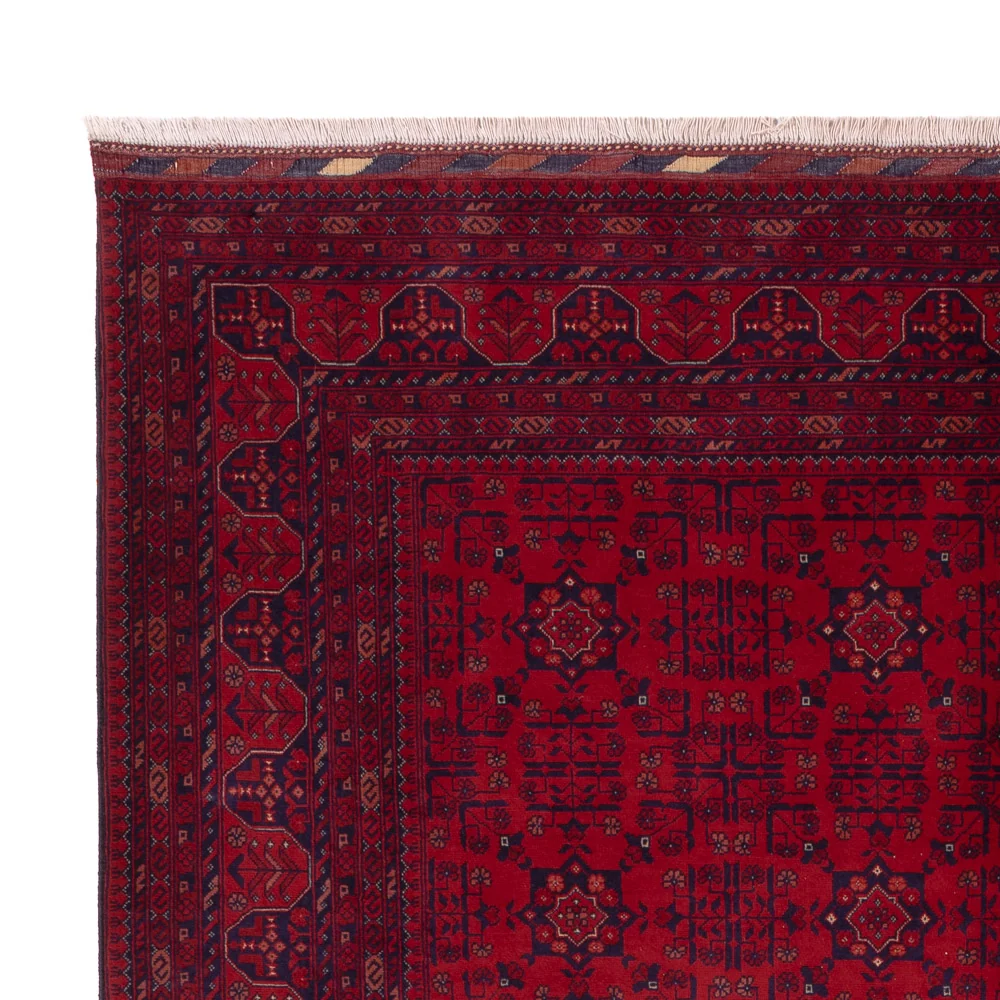 Afghansk teppe - Royal - 242 x 181 cm - rød