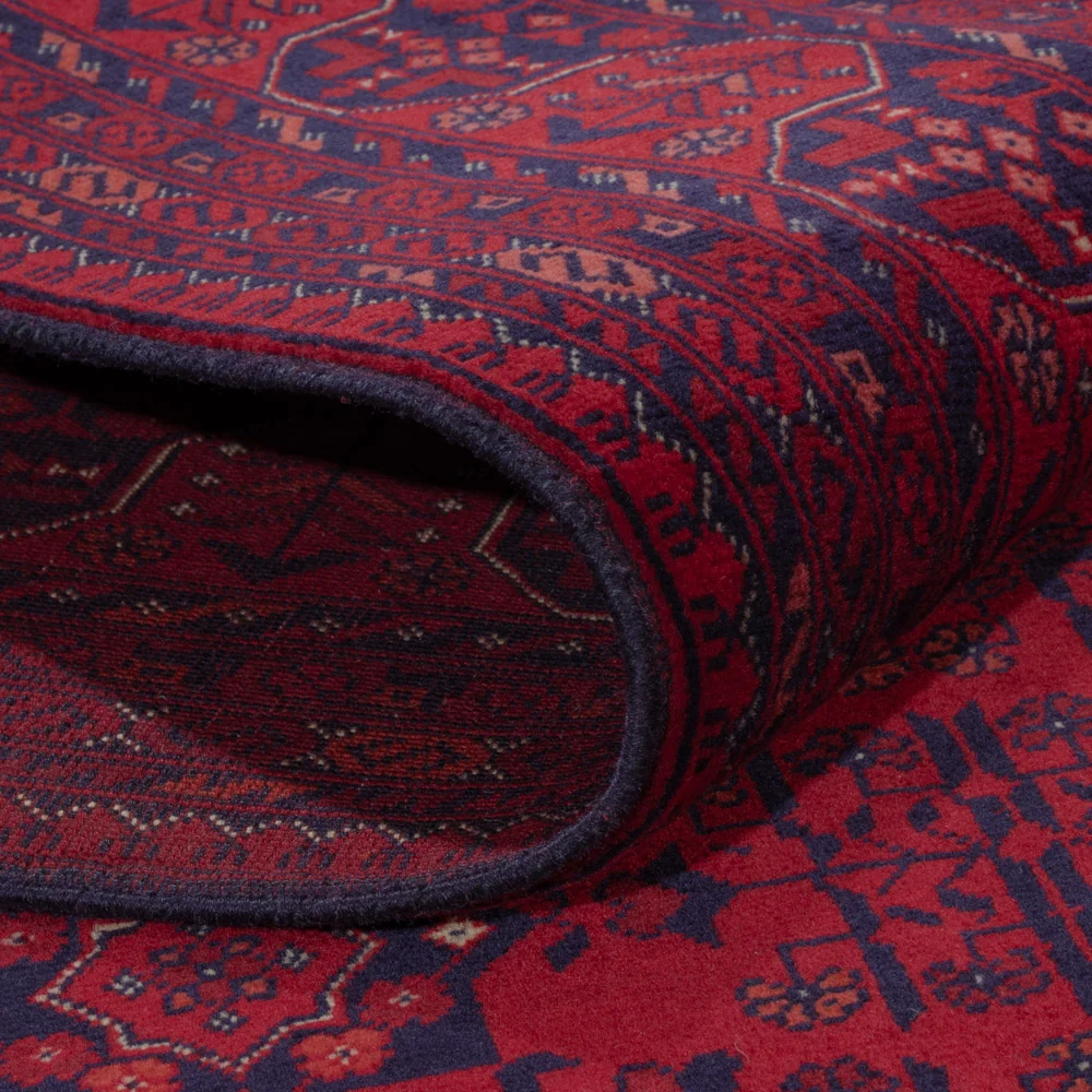 Afghansk teppe - Royal - 242 x 181 cm - rød