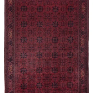 Afghansk teppe - Royal - 281 x 199 cm - mørk rød