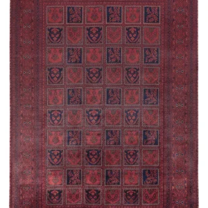 Afghansk teppe - Royal - 285 x 195 cm - mørk rød