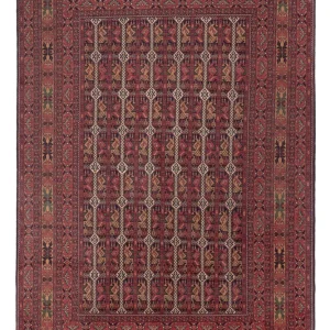 Afghansk teppe - Royal - 288 x 194 cm - mørk rød