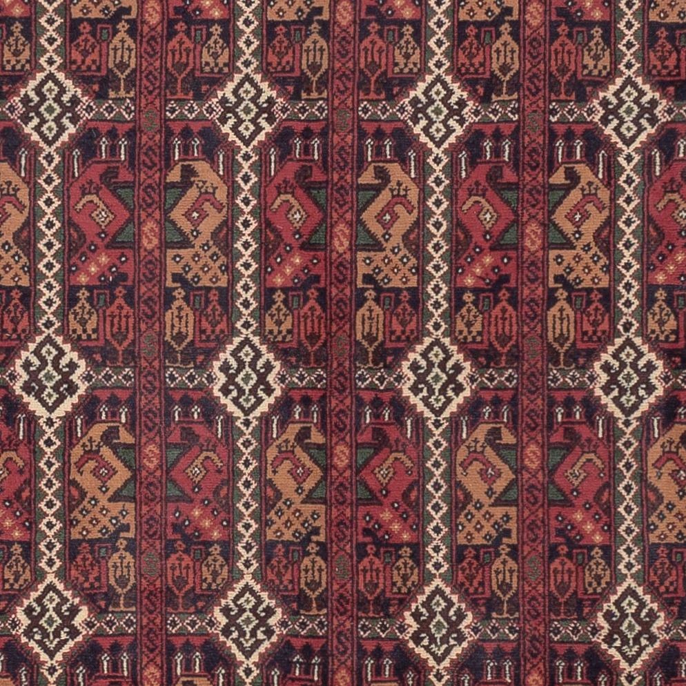 Afghansk teppe - Royal - 288 x 194 cm - mørk rød