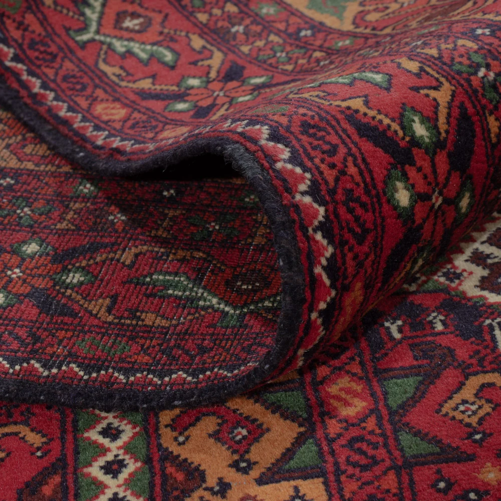 Afghansk teppe - Royal - 288 x 194 cm - mørk rød