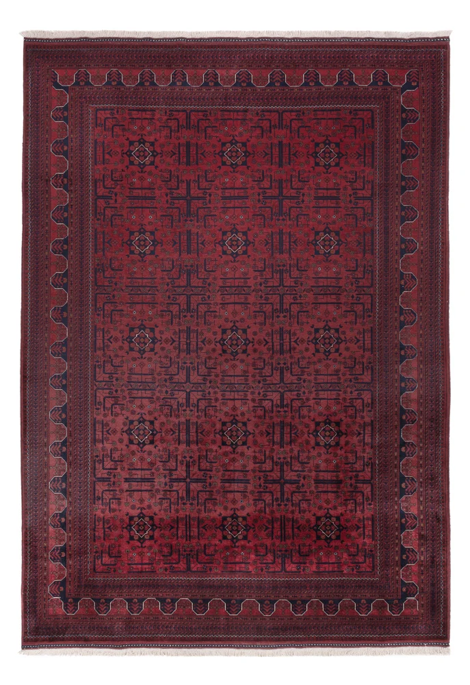 Afghansk teppe - Royal - 288 x 198 cm - mørk rød