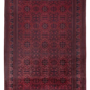 Afghansk teppe - Royal - 288 x 198 cm - mørk rød