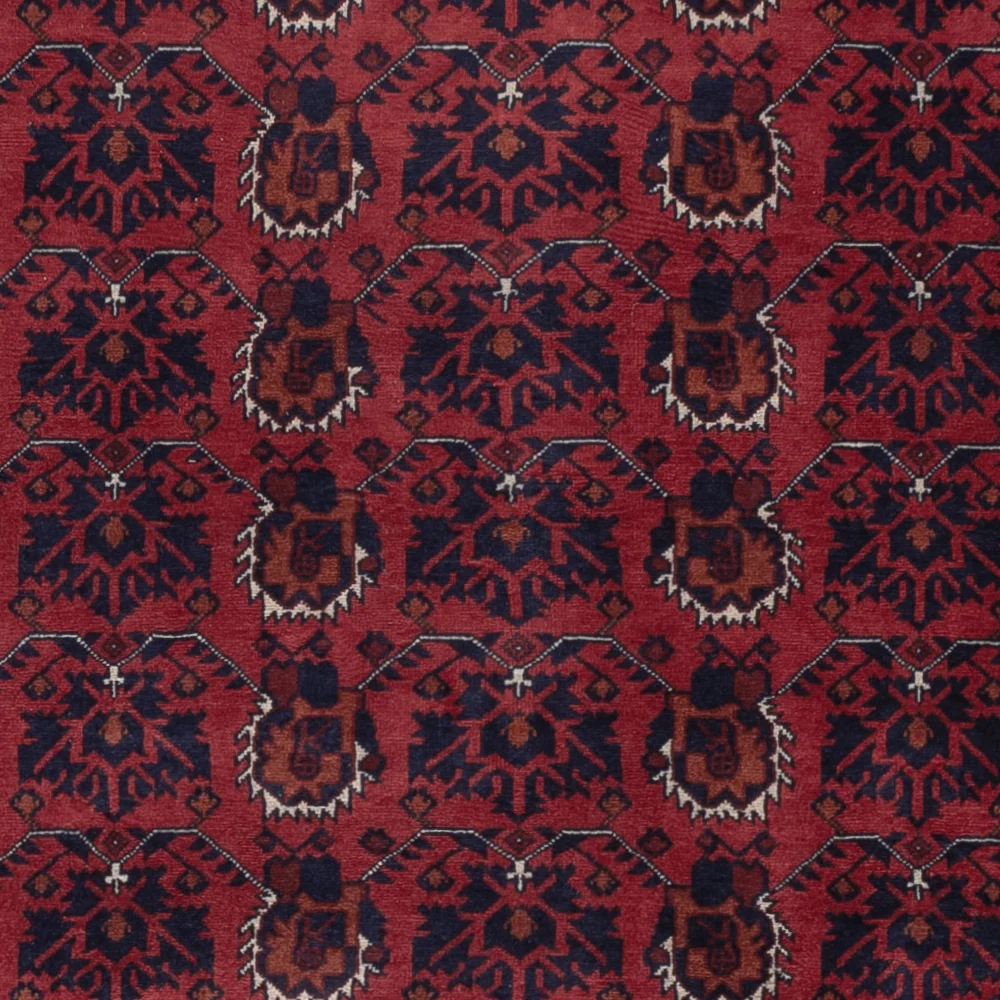Afghansk teppe - Royal - 288 x 200 cm - mørk rød