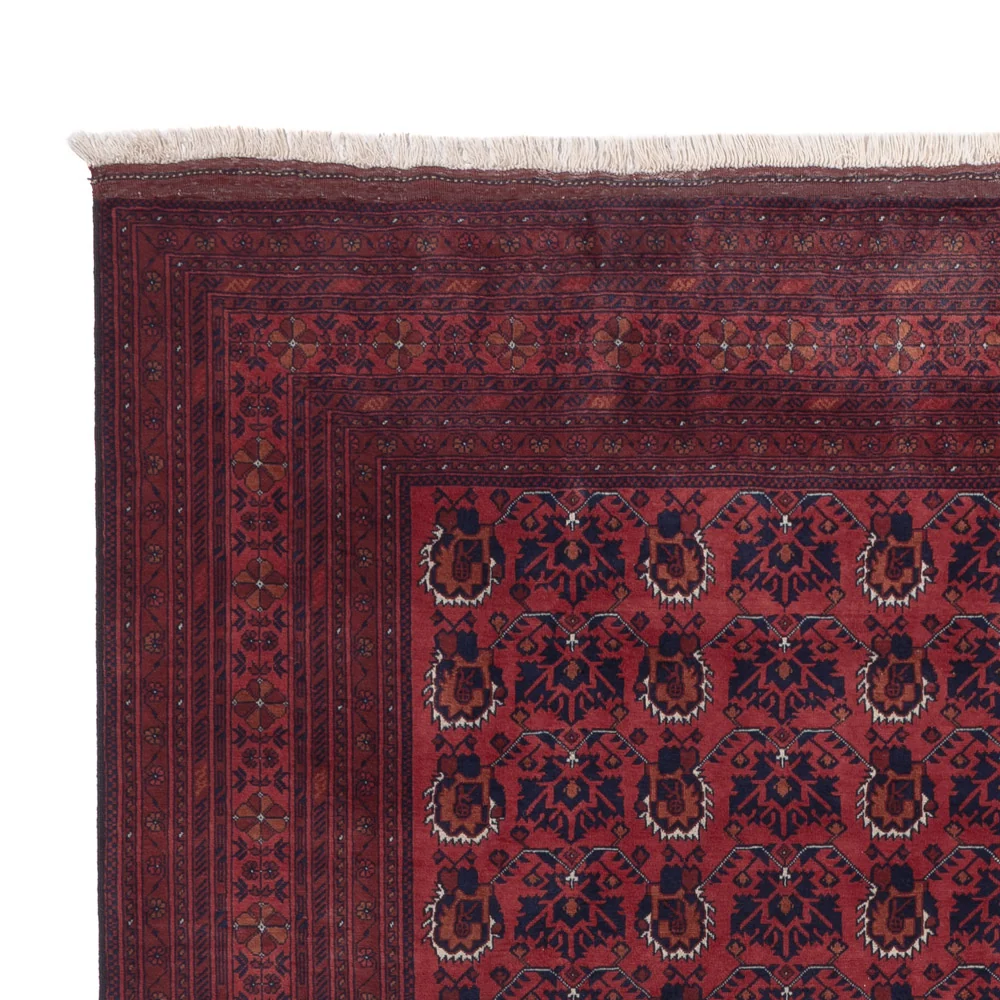 Afghansk teppe - Royal - 288 x 200 cm - mørk rød