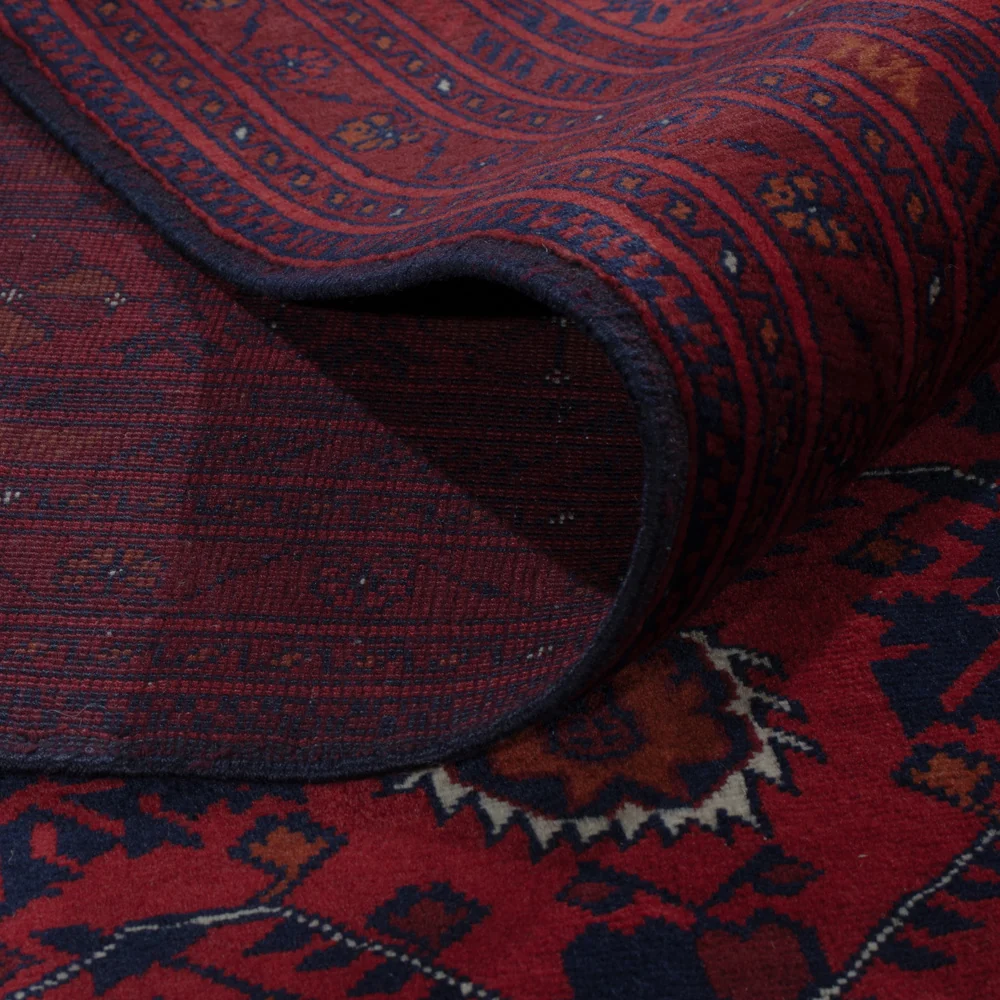 Afghansk teppe - Royal - 288 x 200 cm - mørk rød