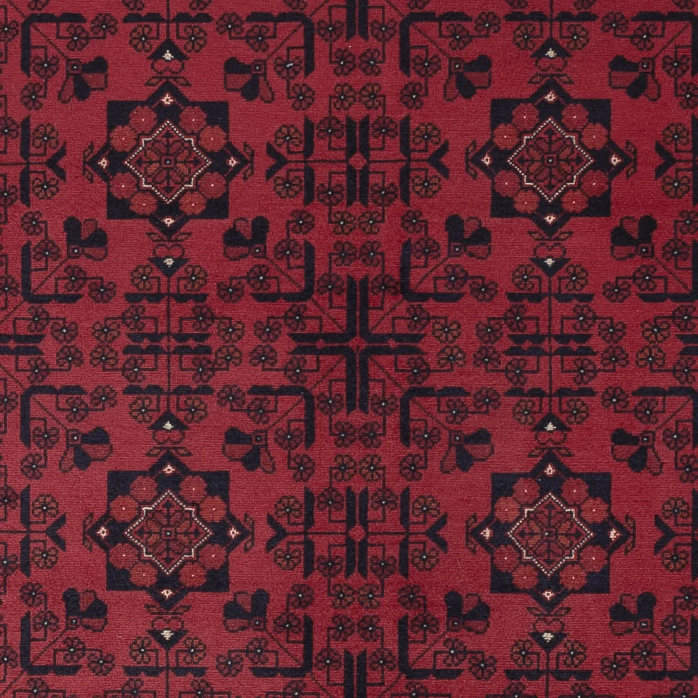 Afghansk teppe - Royal - 288 x 202 cm - mørk rød