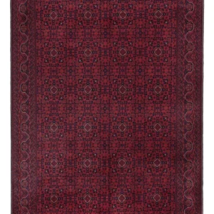 Afghansk teppe - Royal - 289 x 200 cm - mørk rød