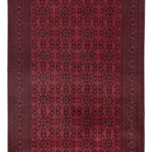 Afghansk teppe - Royal - 290 x 197 cm - mørk rød