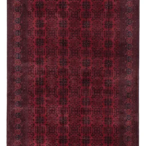 Afghansk teppe - Royal - 290 x 198 cm - mørk rød