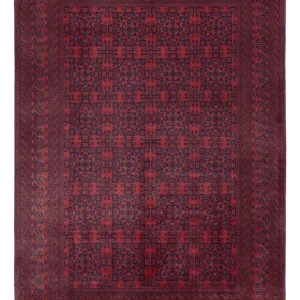 Afghansk teppe - Royal - 290 x 201 cm - mørk rød