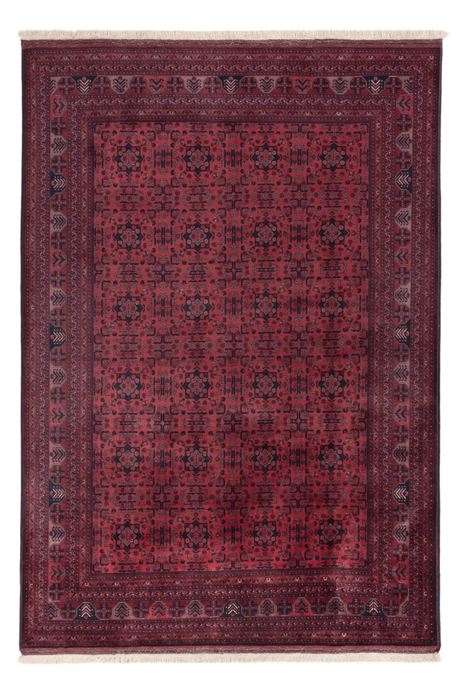 Afghansk teppe - Royal - 292 x 199 cm - mørk rød