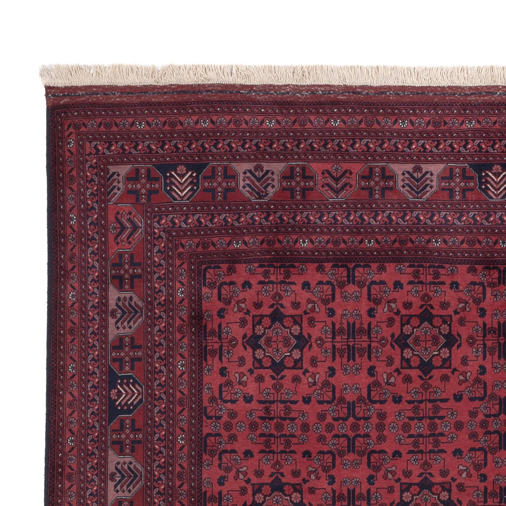 Afghansk teppe - Royal - 292 x 199 cm - mørk rød