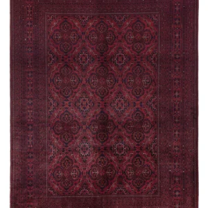 Afghansk teppe - Royal - 292 x 202 cm - mørk rød