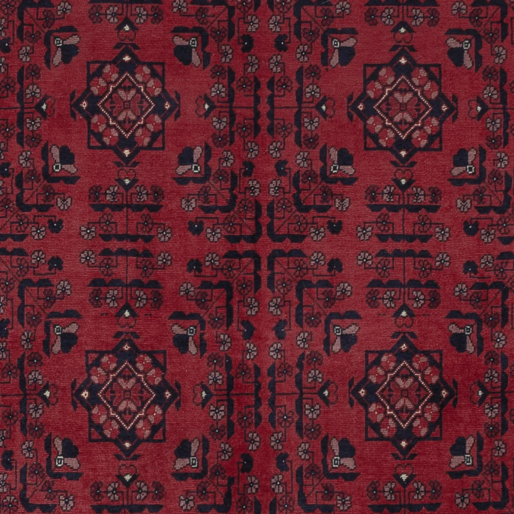 Afghansk teppe - Royal - 293 x 196 cm - mørk rød
