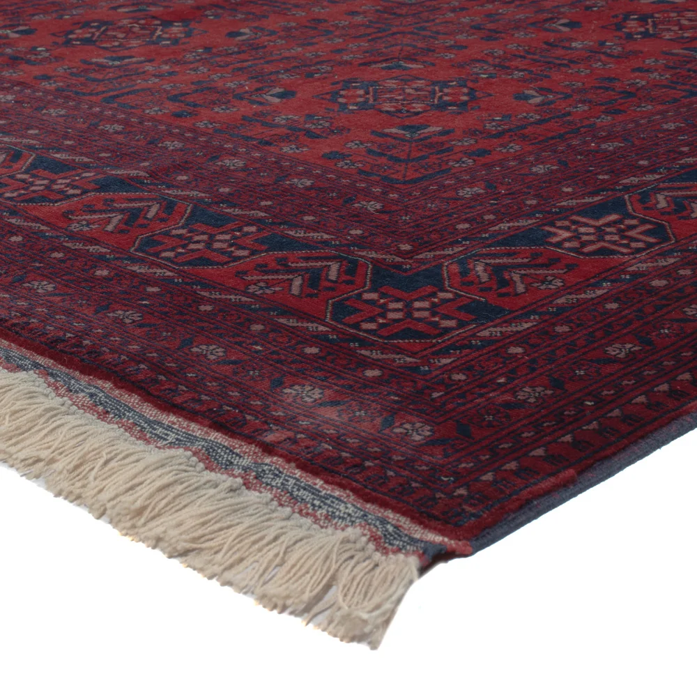 Afghansk teppe - Royal - 293 x 196 cm - mørk rød