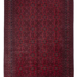 Afghansk teppe - Royal - 293 x 196 cm - mørk rød