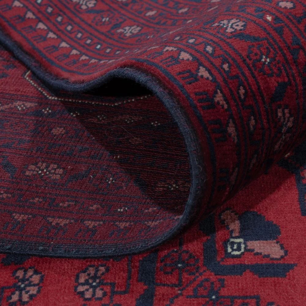 Afghansk teppe - Royal - 293 x 196 cm - mørk rød