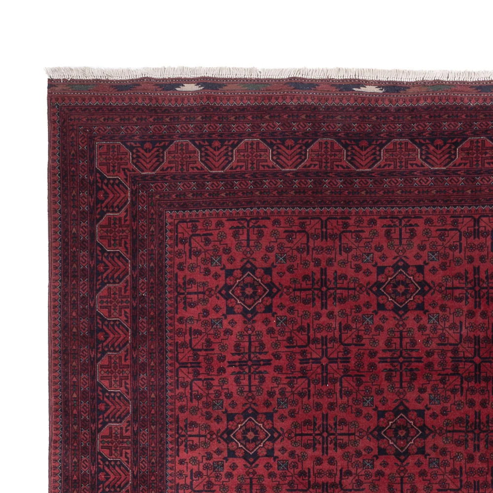 Afghansk teppe - Royal - 293 x 200 cm - mørk rød