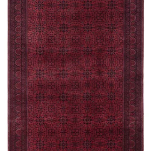 Afghansk teppe - Royal - 293 x 200 cm - mørk rød
